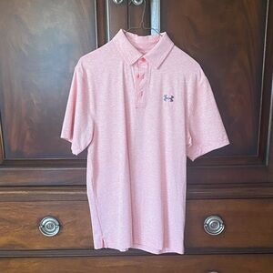 Under Armour Men's Orange Golf Polo Shirt